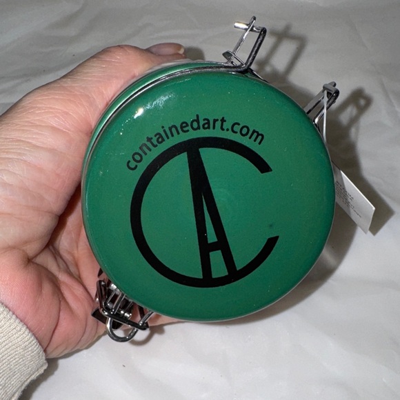 ContainedArt Groundhog Ceramic Jar with Metal Clamp New - Picture 7 of 7